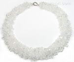 Crystal quartz natural gem multi-strand necklace buy direct