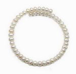 Single row fresh water pearl bangle bracelet wholesale online