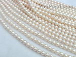 8.5-9.5mm white round freshwater pearl strands wholesale, AA