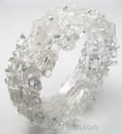 Multi-strand stretchy crystal quartz gemstone bracelet wholesale online