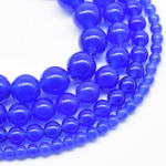 Blue agate, 6mm round, natural gemstone beads on sale