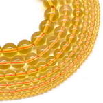 Citrine, 6mm round, natural gemstone beads on sale